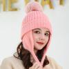 Gorro de parto engrosado, gorro posparto, gorro de maternidad bonito y cálido para otoño e invierno, gorro de maternidad femenino de moda de primavera y otoño de lana a prueba de viento