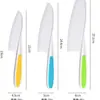 Amazon Juego de 13 piezas de cuchillos de plástico para frutas de educación temprana para niños, no lastima la mano, cuchillo de plástico para pastel, corte de patatas