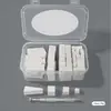 Arte de Uñas Pegamento de Aplauso Esponja Pinza Pluma Ajustar Pegamento Papel Bloque de Tofu Cuadrado Pequeño Caja de Olor Gradiente Traje de Algodón de Aplauso