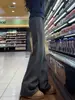 Pantalones Acampanados Deportivos Gris Oscuro para Mujer Otoño 2026 Nuevos Simples de Cintura Alta Adelgazantes Petite Casual Micro Acampanados Pantalones de Chándal