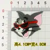 Acessórios para Tamancos DIY Tom e Jerry Flor de Sapato Fivela de Sapato de Borracha Macia Fivela Decorativa Patch para Capa de Celular
