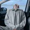 Moda Trendy Ins Simple Estilo Harajuku Japonés Literario Popular Perezoso Versátil Nuevo Elegante Sudadera con Capucha de Manga Larga