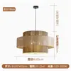Lámpara Colgante Retro Estilo Japonés Wabi-Sabi con Estética Zen China para Salas de Té, Casas de Huéspedes, Cabinas de Restaurante, Habitaciones Privadas de Hotel y Mesas de Comedor con Focos