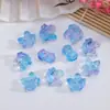 9*15mm novo estilo chinês sorte furo vidro lótus pequeno lingote de prata diy joias chaveiro de contas acessórios acessórios