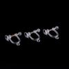 Venta al por mayor del fabricante, Clips para orejas transparentes de resina con resorte, No perforantes, Hipoalergénicos, Elasticidad ajustable, Accesorios para pendientes DIY