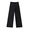 Ropa de Mujer al por Mayor Transfronteriza Estilo Europeo y Americano Pantalones de Yoga Cálidos de Pierna Recta Pierna Ancha Pantalones Casuales Otoño e Invierno Nuevos Pantalones Deportivos Sueltos
