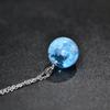 Comercio Exterior Europeo y Americano Collar Cielo Azul y Nubes Blancas Resina Esférica Colgante de Joyería Nube del Cielo Aliexpress Cadena Wish
