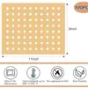 Papel para Air Fryer Papel para Cozinhar no Vapor Papel para Assar Barra de Bolo Churrasco Papel Absorvente de Óleo Papel à Prova de Gordura Papel de Óleo de Silicone Papel Manteiga