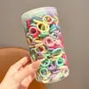 [Venta Caliente Transfronteriza] Diademas de Colores para Niños 200 Piezas en Lata Diademas para Niñas Pequeñas Bandas Elásticas de Alta Elasticidad