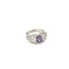 Libro rojo de estilo nuevo con color zircón morado tesoro anillo simple anillo retro atmósfera morada elegante para mujer venta al por mayor