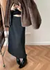 Falda Midi de Lana Línea A para Mujer 2026 Invierno Nuevo Estilo Falda de Temperamento Estilo Explosivo Falda Engrosada de Invierno para Combinar con Abrigo