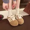 Medias Pantuflas Cerradas de Suela Gruesa, que Aumentan la Altura, para Mujer, Adecuadas para Uso en Exteriores, Zapatillas de Entrenamiento Alemanas Primavera 2026, Pantuflas Slip-On Estilo Birkenstock, Gamuza