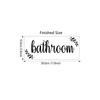 Launary pegatinas para puerta de lavandería baño familiar pegatinas con logo en inglés pegatinas para puerta removibles transfronterizas PH2503