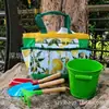 Bolsa Portátil para Herramientas de Jardinería, Bolsa Cesta para Flores, Bolsa para Herramientas de Jardín, Bolsa para Herramientas de Jardinería con Patrón de Limones Personalizado
