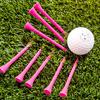 Fabricante Fonte Atacado Novo Tee de Golfe Rosa de Madeira 83mm Pode Ser Impresso com Logotipo