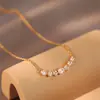 Colgante de taladro de fila de corte mixta moda cara sonriente diamante de simulación collar S925 plata taladro con forma diamante pequeño sonrisa cadena de clavícula