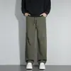 Calça Casual Esportiva Masculina Nova Estilo Primavera 2026 Calça Masculina de Caimento Solto Perna Reta Masculina
