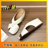2026 Nuevas Medias Pantuflas Cerradas de Tacón Alto con Suela Gruesa Estilo Birkenstock para Mujer, Uso Exterior de Verano, Combínalas con Faldas, Sandalias, Pantuflas