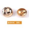 Botões redondos assimétricos côncavos e convexos em forma de cogumelo, botões de metal costurados à mão, jaqueta corta-vento, botões versáteis personalizados