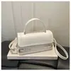 Bolso Pequeño Cuadrado de Mano Elegante de Nicho Otoño/Invierno 2026 Nuevo Estilo Coreano Color Sólido Bolso de Hombro Único Bolso Cruzado Elegante con Textura