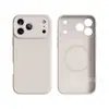 Capa de Silicone Líquido para iPhone 18 Pro Max Cobertura Total Anti-Queda Botões Integrados Câmera IA Capa Protetora Apple