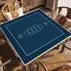 Tapete de Mesa para Poker Texas Hold'Em com Base de Borracha Antiderrapante, Terra de Diatomáceas, Formatos Quadrado e Redondo, Tapete de Jogo Texas Hold'Em, Exclusivamente para Vendas Transfronteiriças