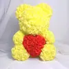 Oferta EspecialOso de Espuma de Polietileno Oso Rosa Flor Eterna Regalo para el Día de la Madre Cumpleaños Flor Artificial 520