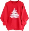Comercio Exterior Talla Europea Sudadera Navideña para Mujer Holgada Divertida Estampado Gráfico