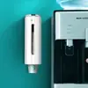 Portavasos de Papel Desechable, Dispensador de Vasos de Lujo, Estante de Almacenamiento Dispensador Automático de Vasos para el Hogar Montado en la Pared sin Taladrar