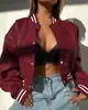 Sitio web independiente AliExpress modelo nuevo chaqueta de cuero PU de moda de manga larga para motocicleta abrigo corto