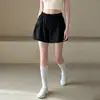 Shorts Deportivos de Verano para Mujer con Bolsillos Grandes, Anti-Exposición, que Ocultan el Vientre, Adelgazantes, Ropa Exterior, para Correr, Entrenamiento, Shorts de Yoga, Pantalones de Fitness