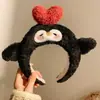 Tiara de Cabeça Pinguim CP Casal Desenho Animado Fofo Topo Cranial Alto Lavar Rosto Tiara de Cabelo Pelúcia Lado Largo Amor Adereços para Fotos Chapelaria