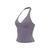 Conjunto de yoga y fitness estilo europeo y americano con cuello halter para mujer, cuello en V, realza el busto, levanta glúteos, para correr, conjunto deportivo de dos piezas