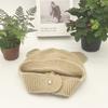 Gorro de Lana con Orejas de Oso Estéreo Lindo Estilo Coreano para Mujer Otoño e Invierno Gorro de Punto Lindo para Proteger el Cuello y las Orejas