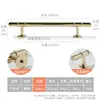 Entrada Dourada Francesa Luxo Latão Sólido Porta de Armário Alça Longa Moderna Simples High-end Gaveta Estante Guarda-roupa Maçaneta de Porta