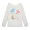 Blusa de Manga Larga con Patrón de Bambú Premium + Marca de Agua para Mujer, Estilo Perezoso de Verano, Fresca y Transpirable, Top de Malla Protector Solar