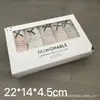Caja de cartón con ventana Spot para empaque de ropa interior caja de regalo de moda caja para pantalones de hombre y mujer