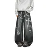 Jeans Harajuku Nuevos de Moda de Comercio Exterior, Moda Japonesa, Estilo Ins, Casual, Sencillo, Versátil, Tendencia Artística