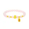 Pulsera de la Suerte con Cristales Rosas de Imitación, Diseño Nuevo, Impresionante Pulsera de la Fortuna de Cristal, Regalo para el Día de la Mujer, Día de San Valentín Chino, Cumpleaños