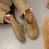 Zapatos de mujer tipo Birkenstock con suela gruesa, nueva colección otoño/invierno 2026, diseño sin cordones, media zapatilla con puntera postiza, mules para exteriores, zapatilla individual Birkenstock