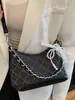 Bolso de Hombro de Moda Trendy para Mujer Primavera 2026, Bolso de Axila de Cadena de Pedrería de Alto Valor, Bolso Cruzado Texturizado para el Trabajo