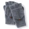 Novas Luvas Clássicas de Cashmere Puro com Aba Duas Vias Tricô Grosso Bloqueio de Temperatura Proteção contra Frio Estilo Simples Macio Versátil Venda por Atacado