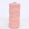 Shengwei Atacado Corda Trançada Colorida de 3mm 4mm Feita à Mão Materiais DIY para Roupas Bolsas Tapeçaria Corda de Linha de Algodão