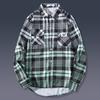 Camisa Masculina Outono Casual Estudante Tendência Xadrez Manga Longa Primavera e Outono Estilo Hong Kong Estilo Japonês Duplex Bonito Casaco