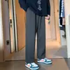 Roupas Masculinas Zhusu 2026 Novas Calças de Corte Reto Masculinas Outono Calças Longas Largas Esportivas Masculinas Calças Casuais Masculinas Calças de Moletom