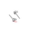 Acero Inoxidable Dorado Accesorios de Joyería Piedra Pin Aretes Aretes DIY Accesorios para Aretes Transfronterizo