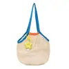 Bolsa de Malla para Mujer, Verano Gran Capacidad, Bolso Casual de Axila para Combinar con Faldas, Estilo Coreano, Estilo Perezoso, Sensación Relajada, Bolso de Hombro