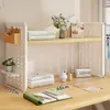 Estante de Almacenamiento de Escritorio, Estantería de Escritorio, Escritorio de Estudio en Casa para Estudiantes, Estante de Almacenamiento y Organización con Tablero Perforado Multicapa, Estante de Exhibición