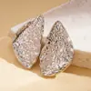 Pendientes Redondos Europeos y Americanos Transfronterizos de Plata Geométricos Multicapa, Lujo Ligero, Sensación de Alta Gama, Estilo Minimalista, Pendientes de Moda para Mujer
