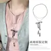 Collar Colgante de Borla de Mariposa Acrílica Estilo Coreano Simple Versátil Cadena para Clavícula Moda Elegante Joyería de Alta Gama para Mujeres